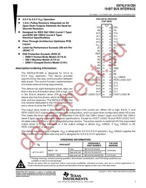 SN74LV161284DLG4 datasheet  